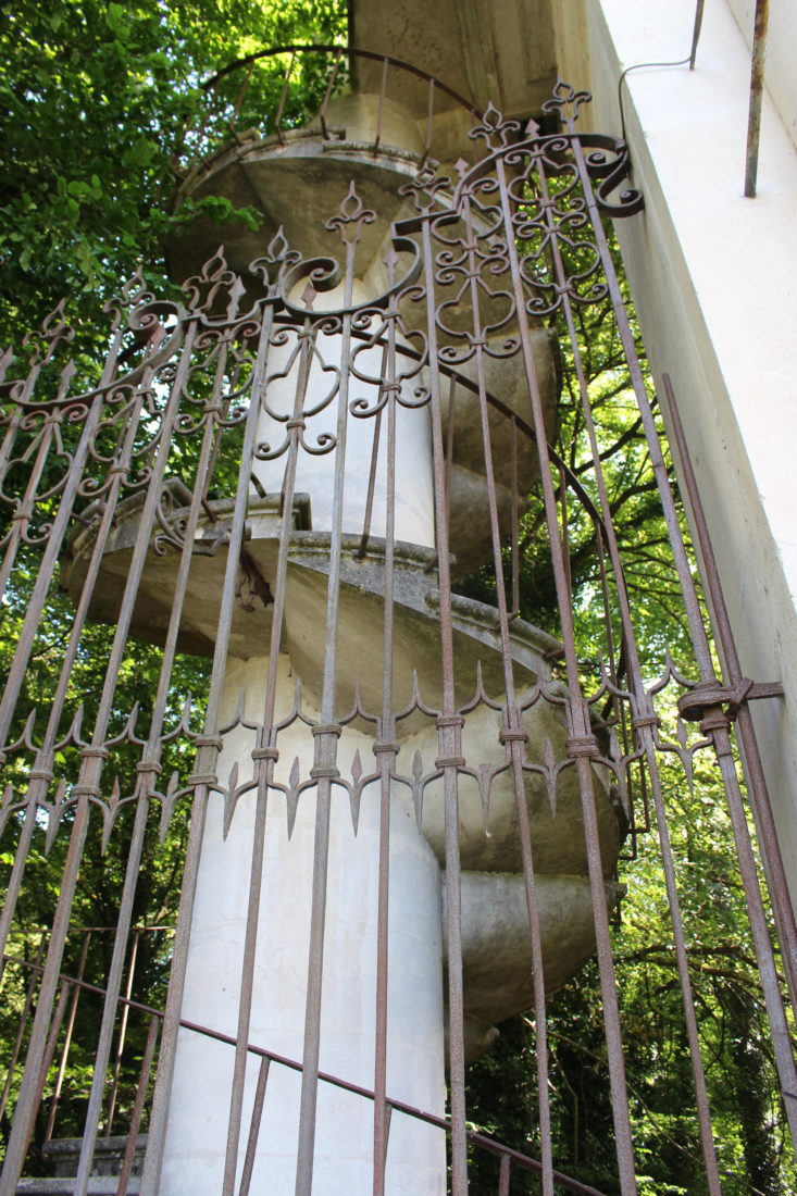 La Villa Pisani escalier jardin