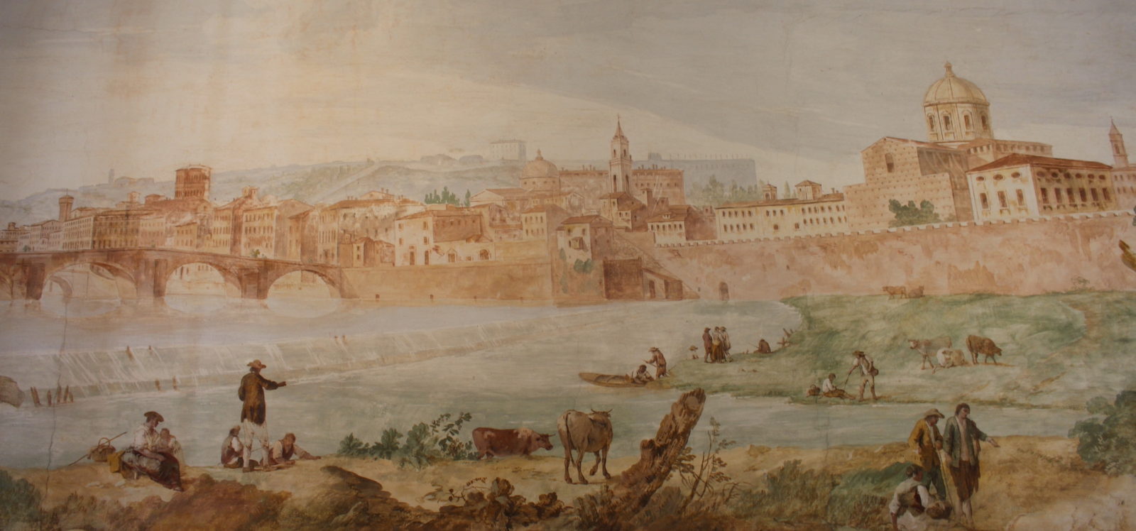 La Villa Pisani fresque trompe-l'oeil  ville