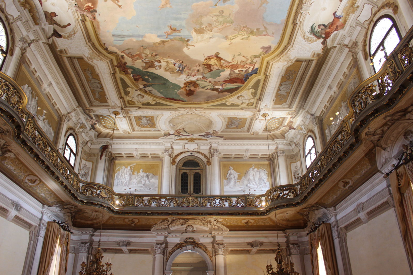 La Villa Pisani plafond fresques