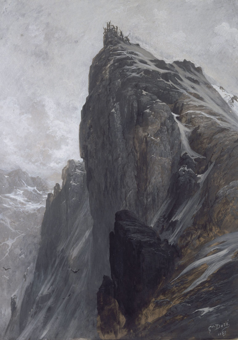 Gustave Doré (1833-1883). L'Ascension du Mont Cervin 