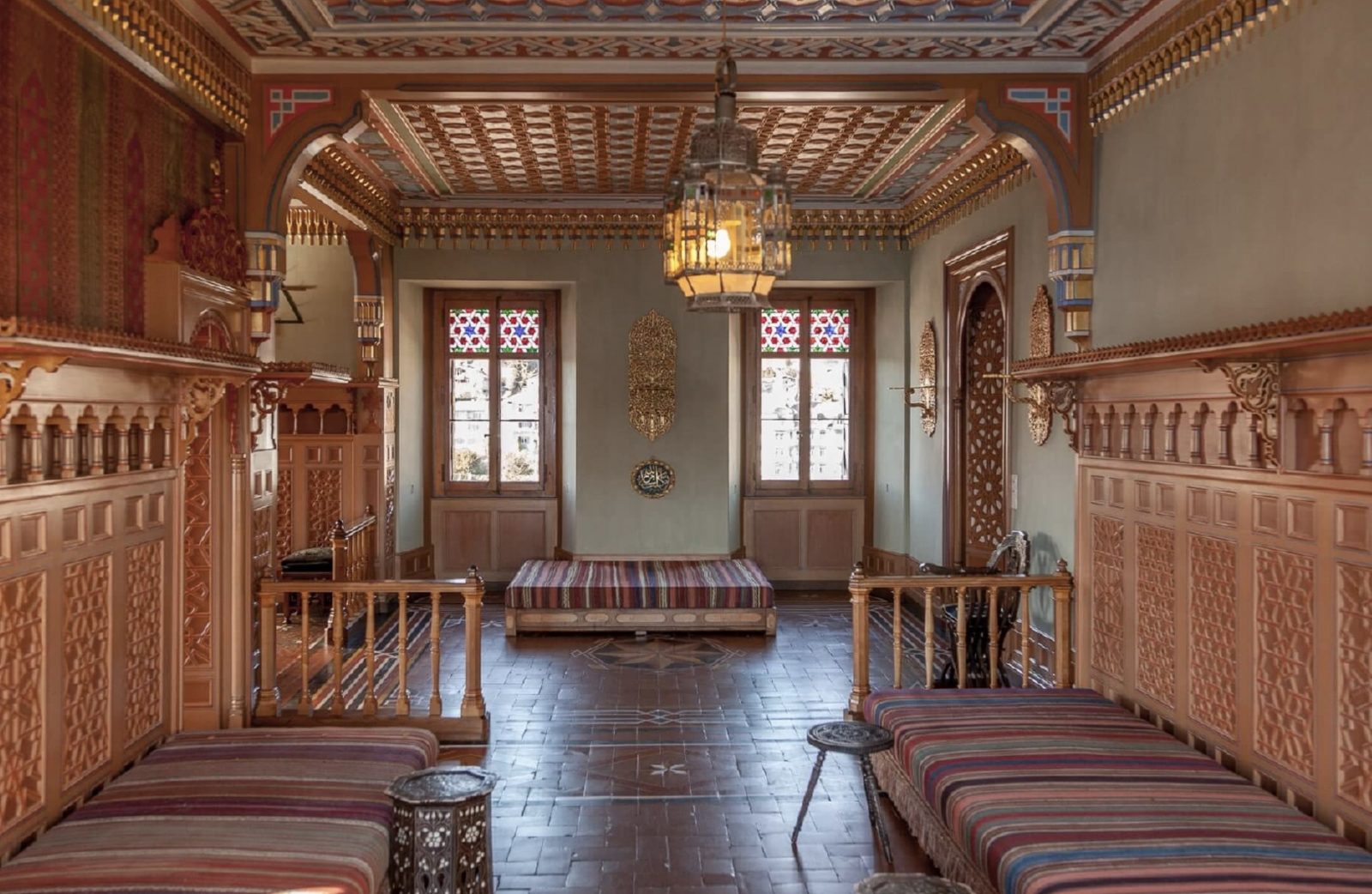 Lac de Thoune, château de Oberhofen intérieur