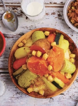 La cuisine marocaine de Salma couscous aux 7 légumes