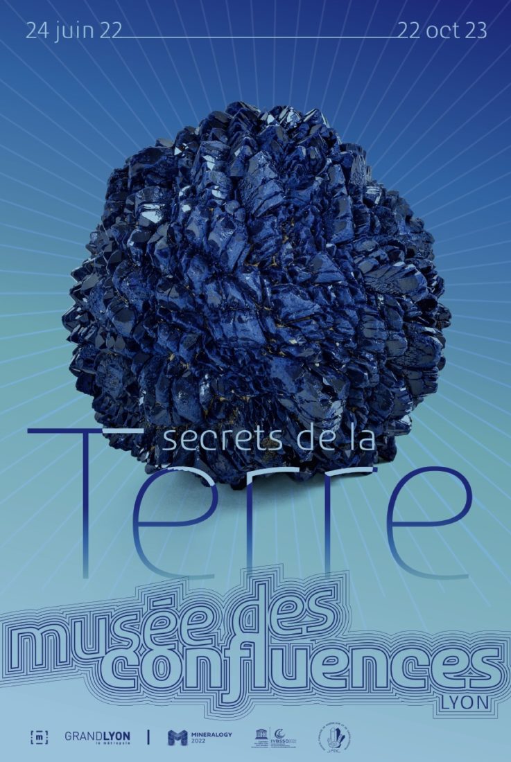 Affiche exposition Secrets de la Terre Confluences Lyon