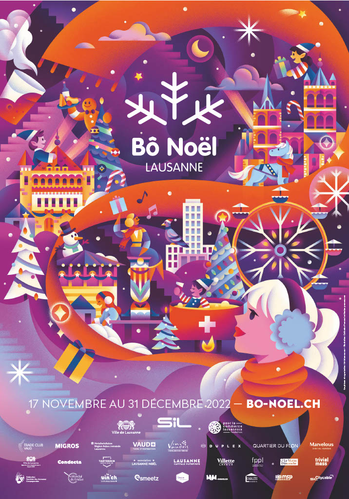 Affiche Bô Noël Lausanne 2022 