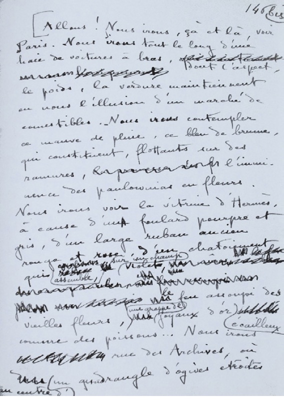 Colette L'étoile Vesper 1946
Manuscrit autographe 