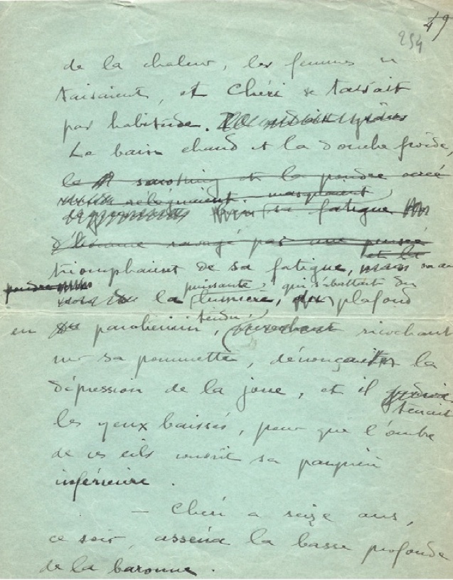 Colette La fin de Chéri
Manuscrit autographe