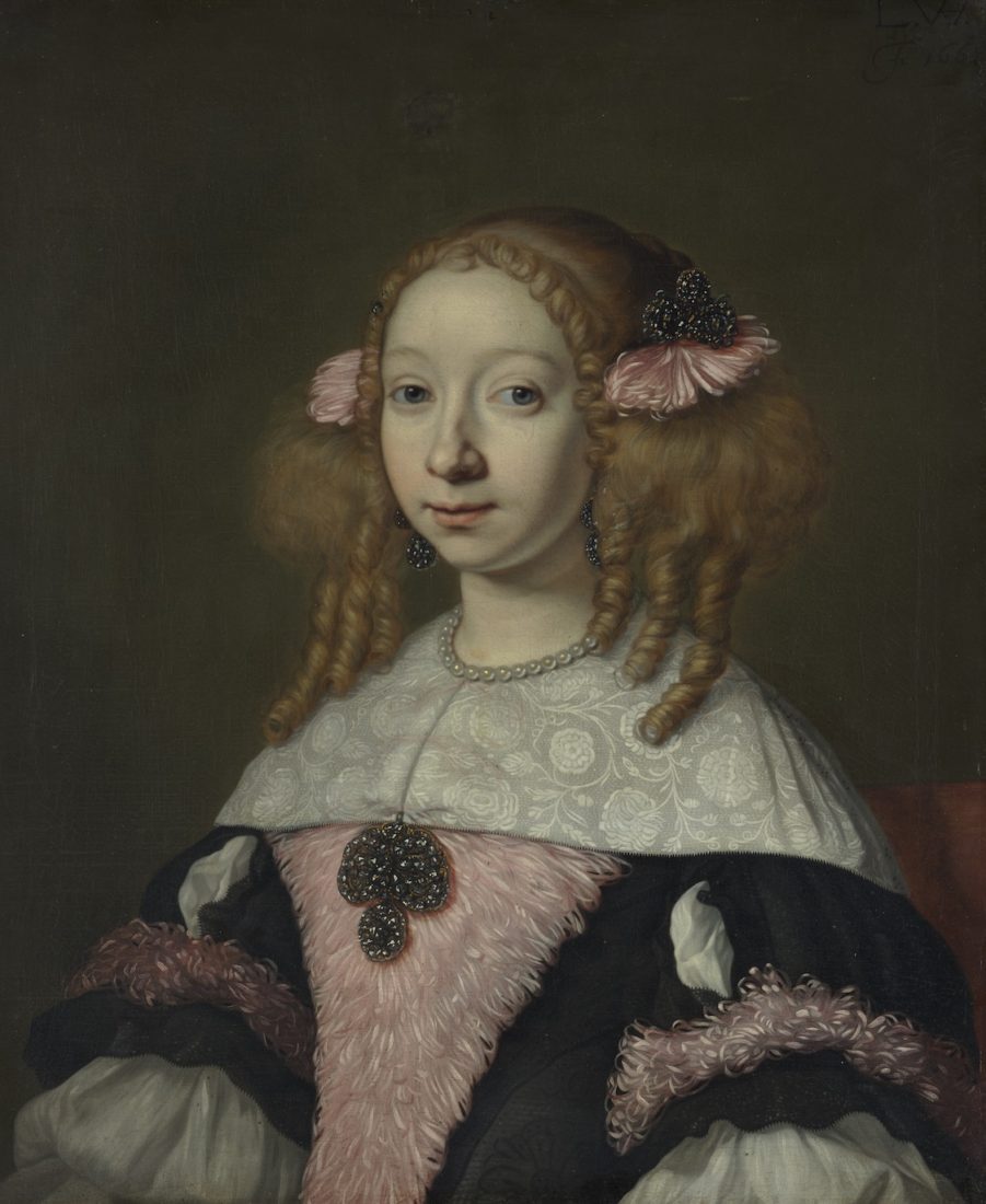 Des cheveux et des poils Lodewijk van der Helst – 
Portrait d'Adriana Hinlopen
