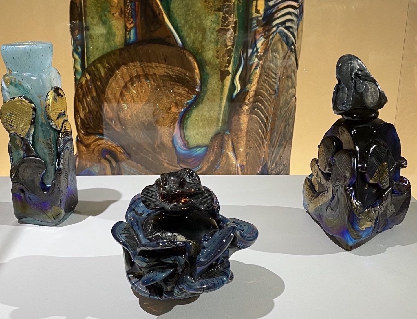 Immersion ~ Verre contemporain Vase et flacons de Jean-Claude Novarro
