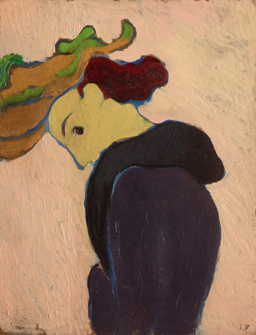 Edouard Vuillard. Femme de profil au chapeau vert, vers 1891