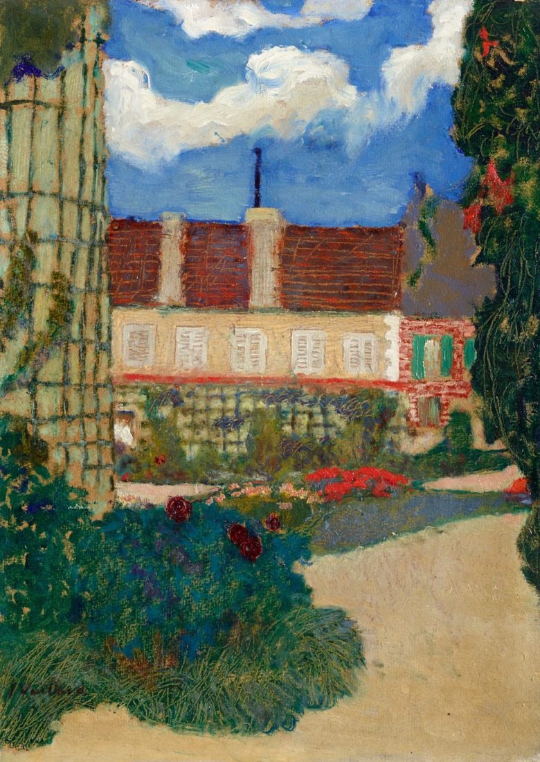 Edouard Vuillard. Villeneuve-sur-Yonne, Vue du Relais vers l'entrée du parc, 1897-1899