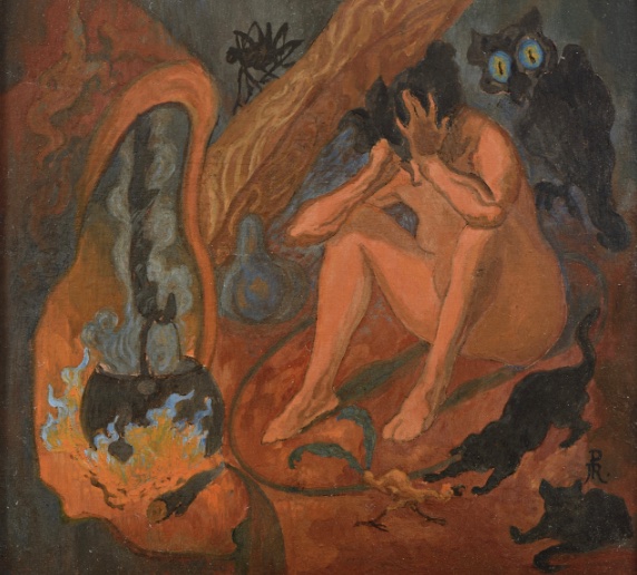 Paul-Elie Ranson Sorcière à la marmite ou Sorcery, 1897-1898 