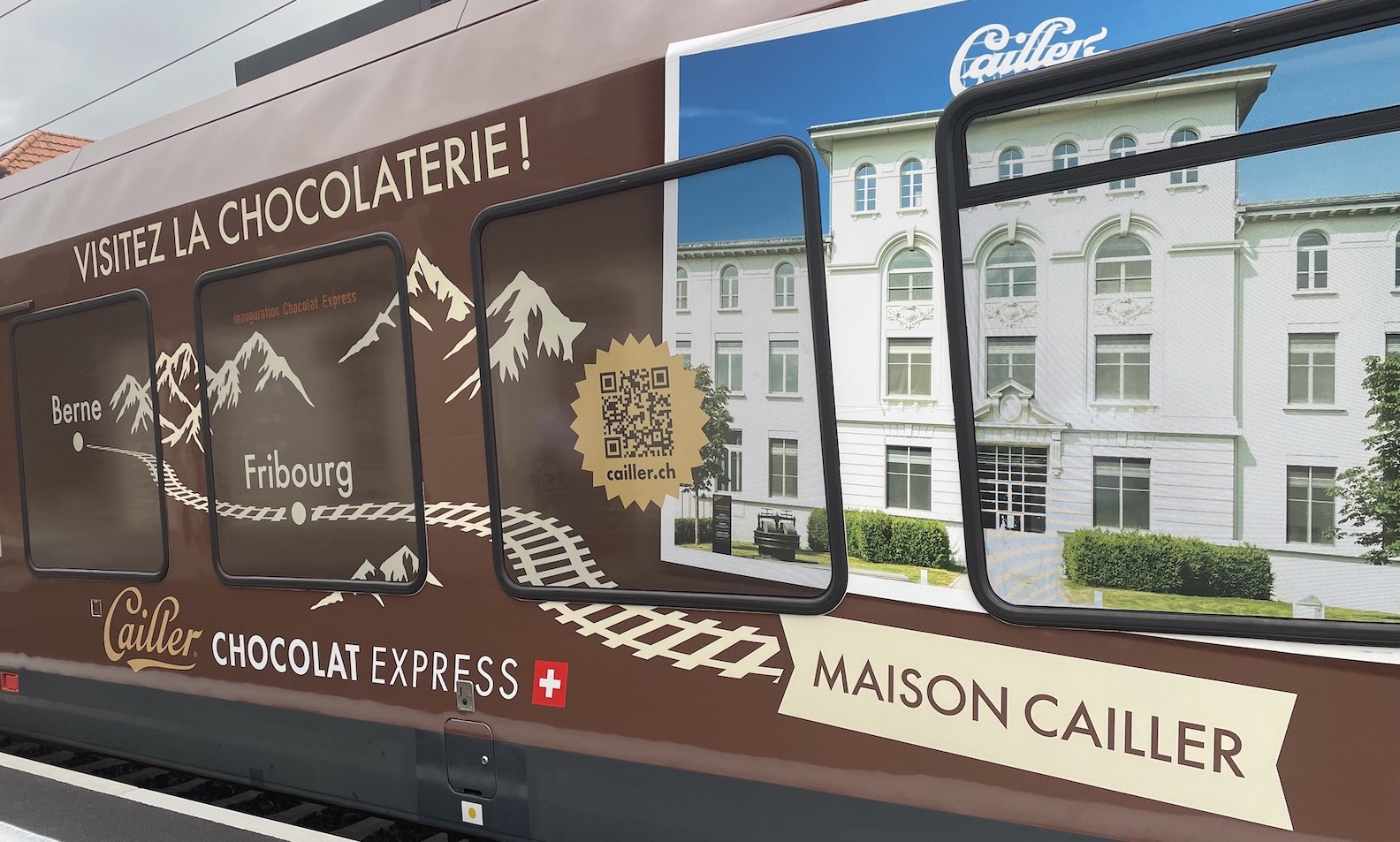 août 2023 le train du chocolat Berne - Broc-Fabrique