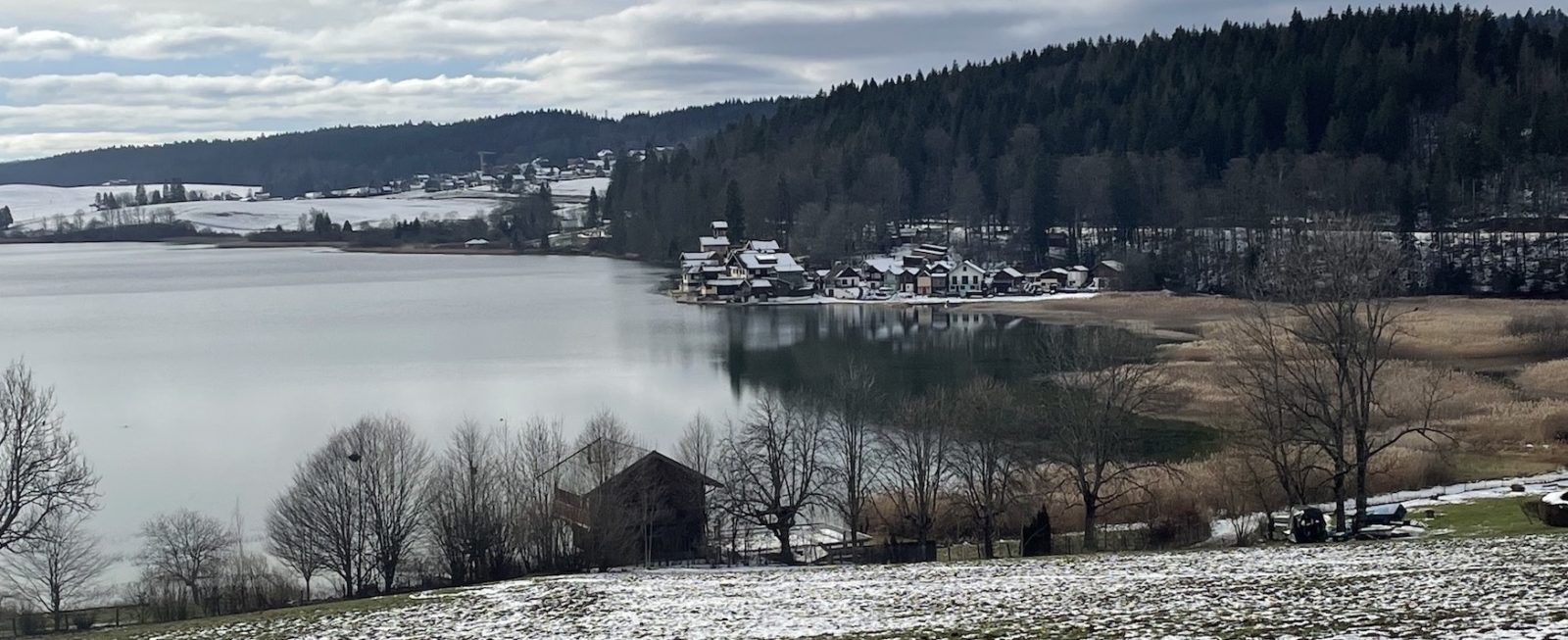 Vue Port-Titi en hiver