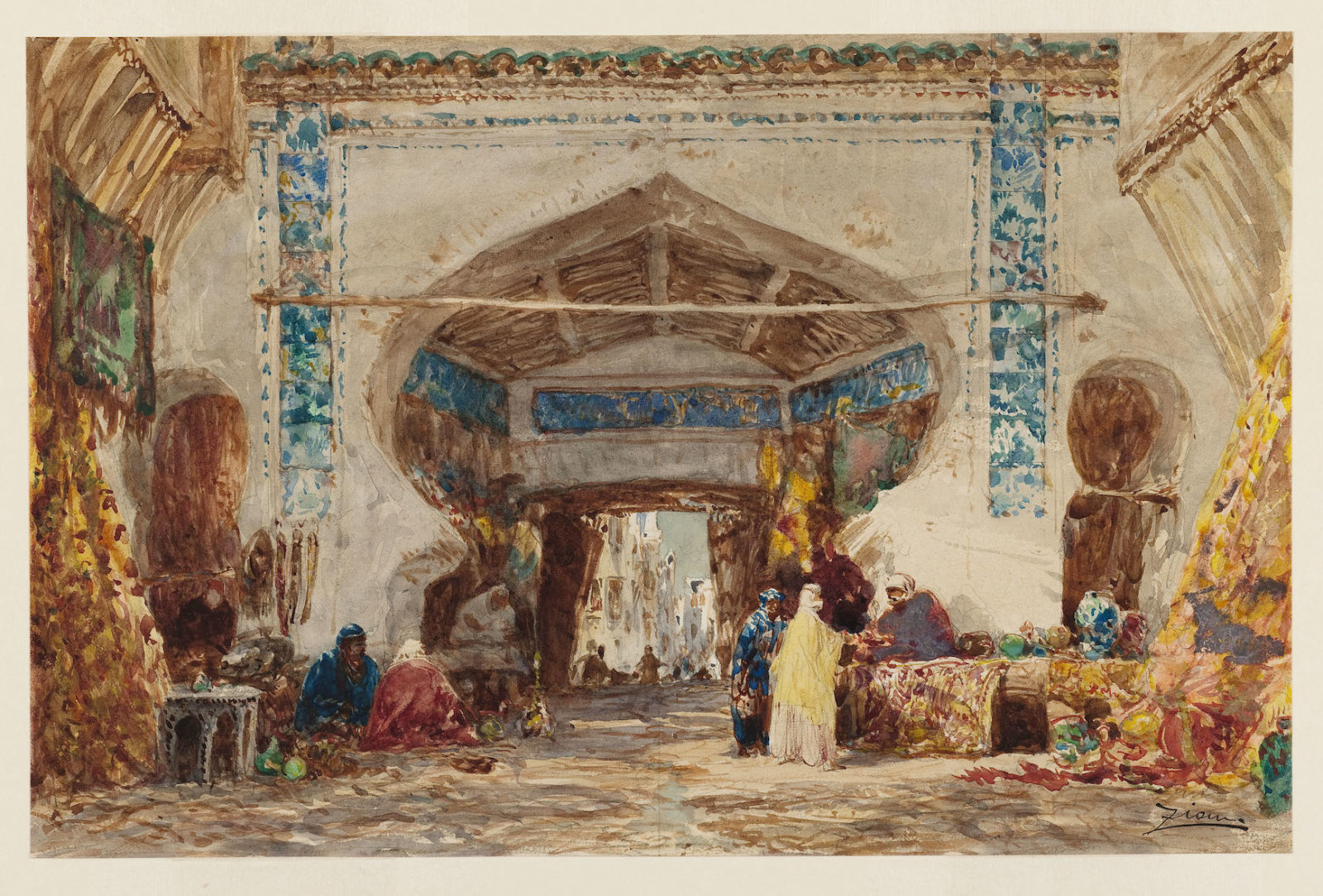 Félix Ziem, Bazar à Constantinople