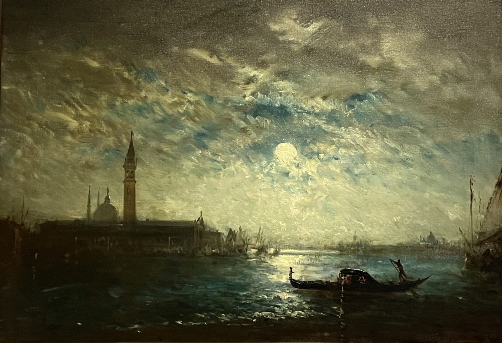 Félix Ziem "Venise et le campanile au clair de lune