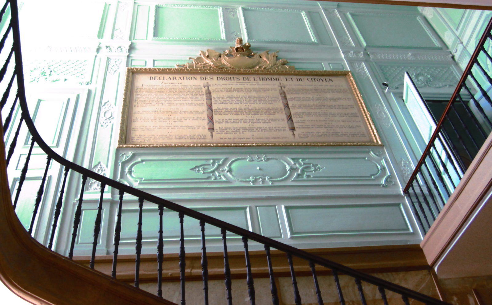 Dijon Palais des Ducs et Etats de Bourgogne escalier 