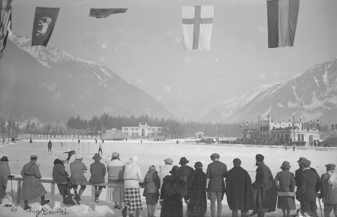 patinage de vitesse Chamonix en 1924