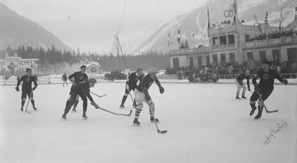 Match de hockey, février 1924