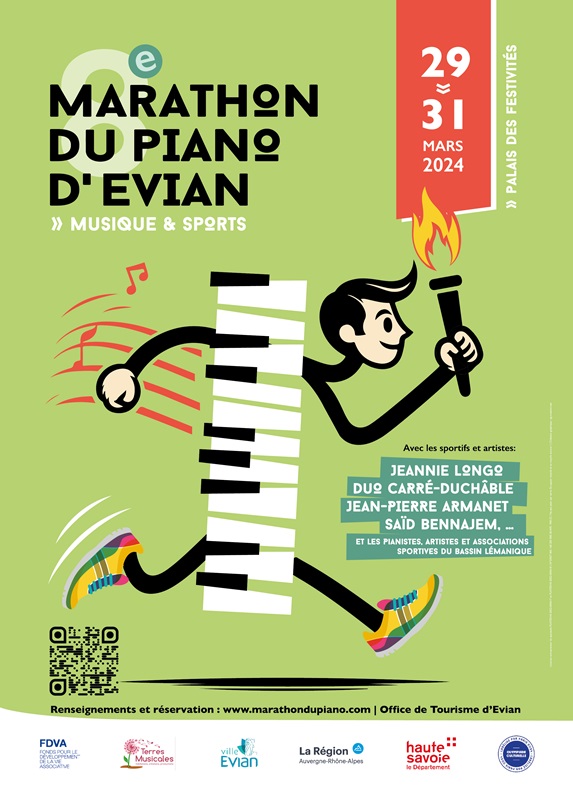 Evian Marathon du piano 2024 Affiche