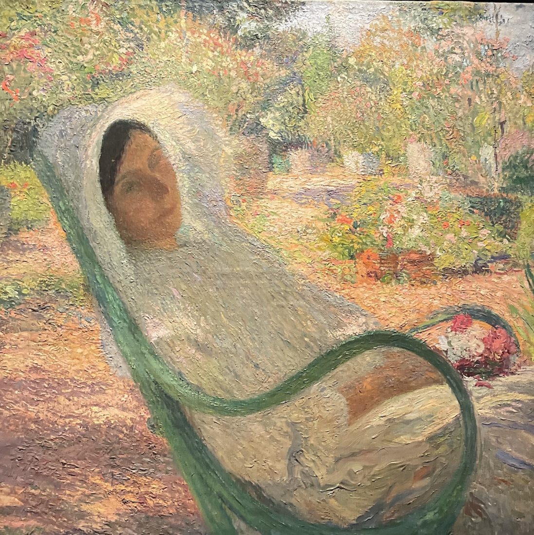 Henri Martin Portrait au fauteuil vert de Mme Henri Martin, 
