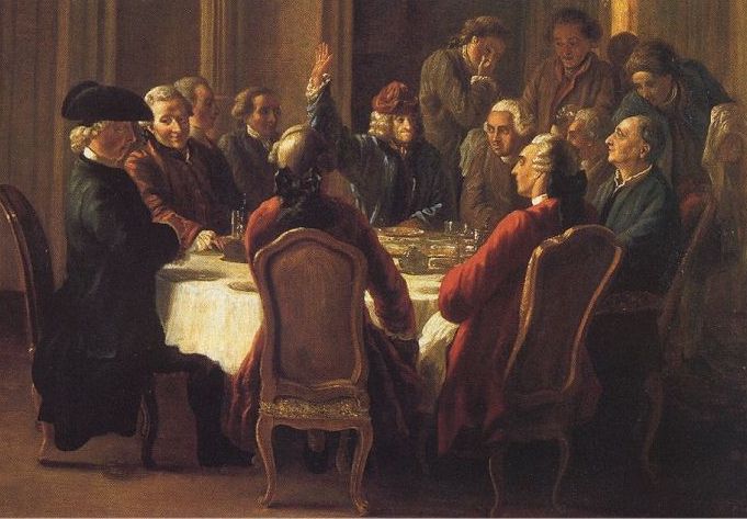Dîner des Philosophes, par Jean Huber.