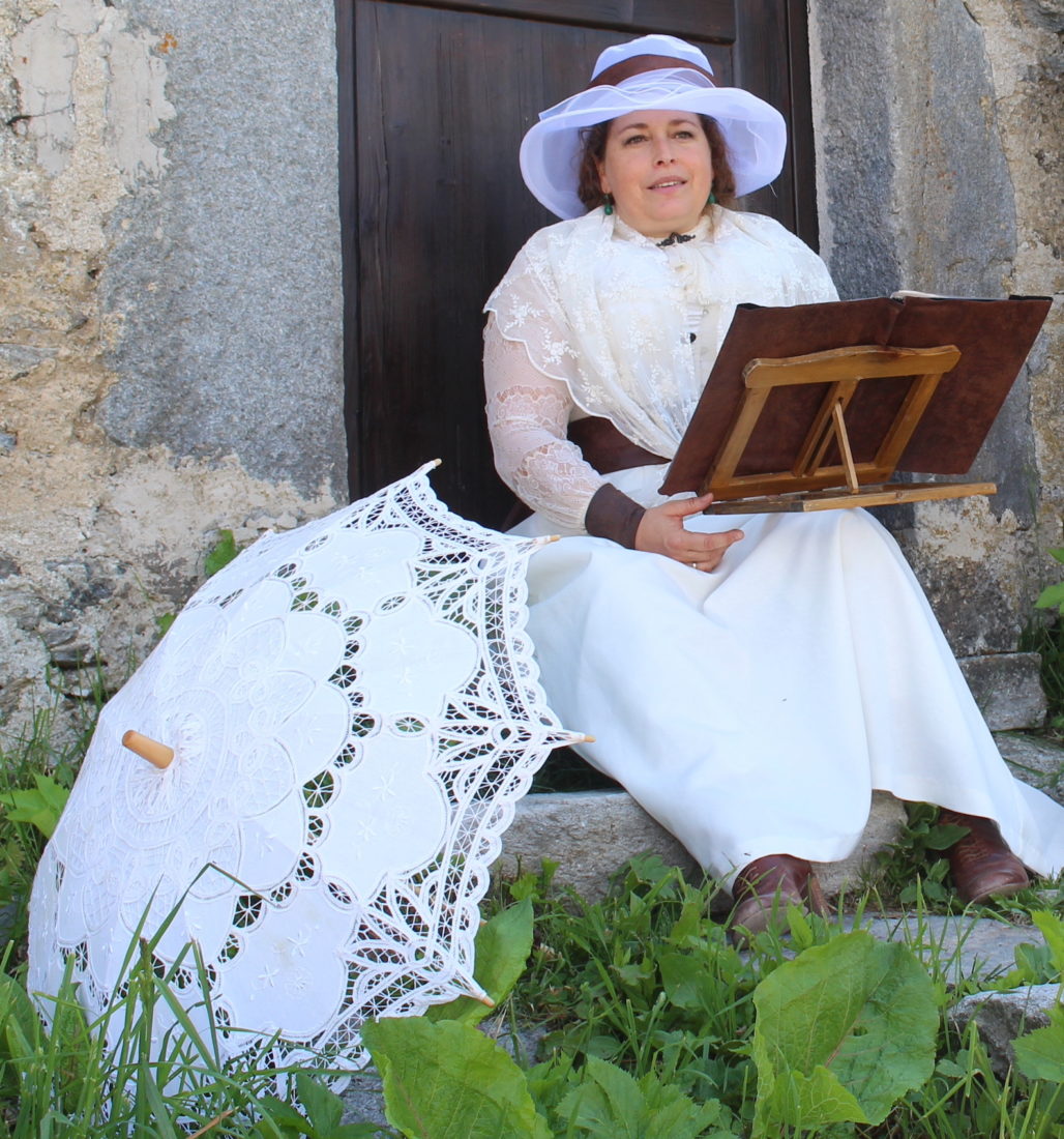 Au Montenvers, Mélanie Baxter-Jones alias Adèle Hugo