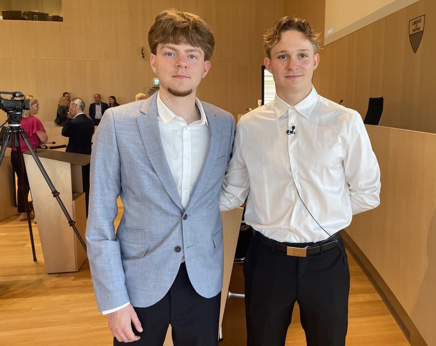 Hugo Scoyer (à gauche) et Gabriel Glunk