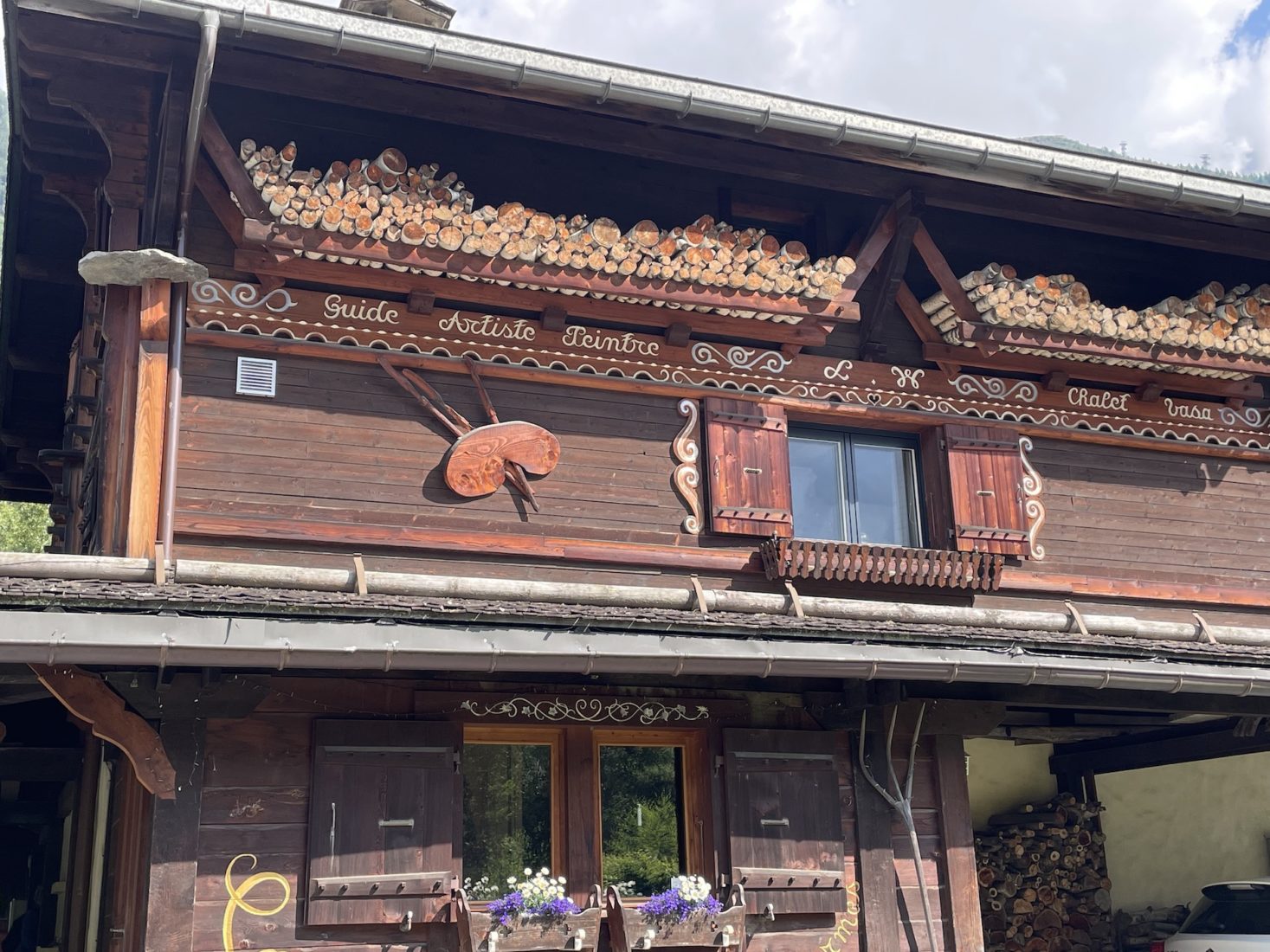 Lionel Wibault atelier chalet Chamonix 