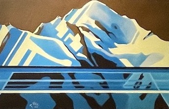 Mont Blanc n° 52 - Vue du mont Blanc face nord 