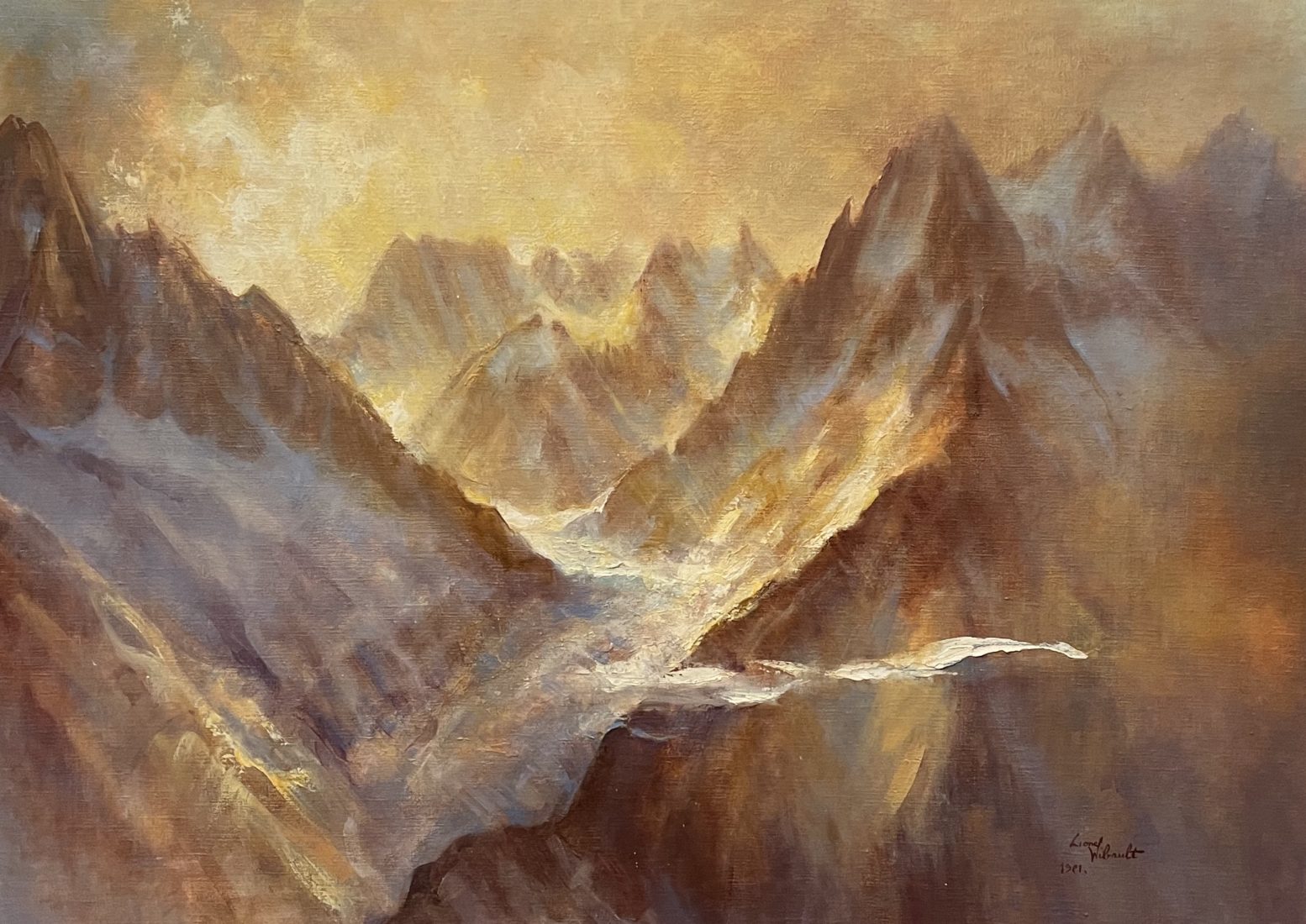 Lionel Wibault peinture mont Blanc