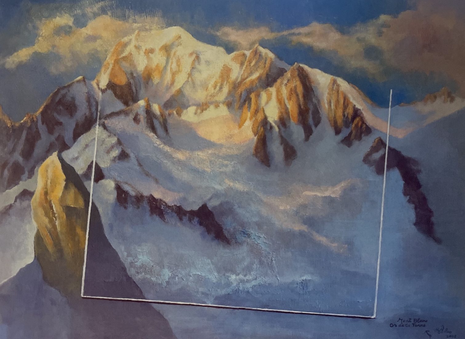 Lionel Wibault Depuis le mont Mallet - Or de la terre