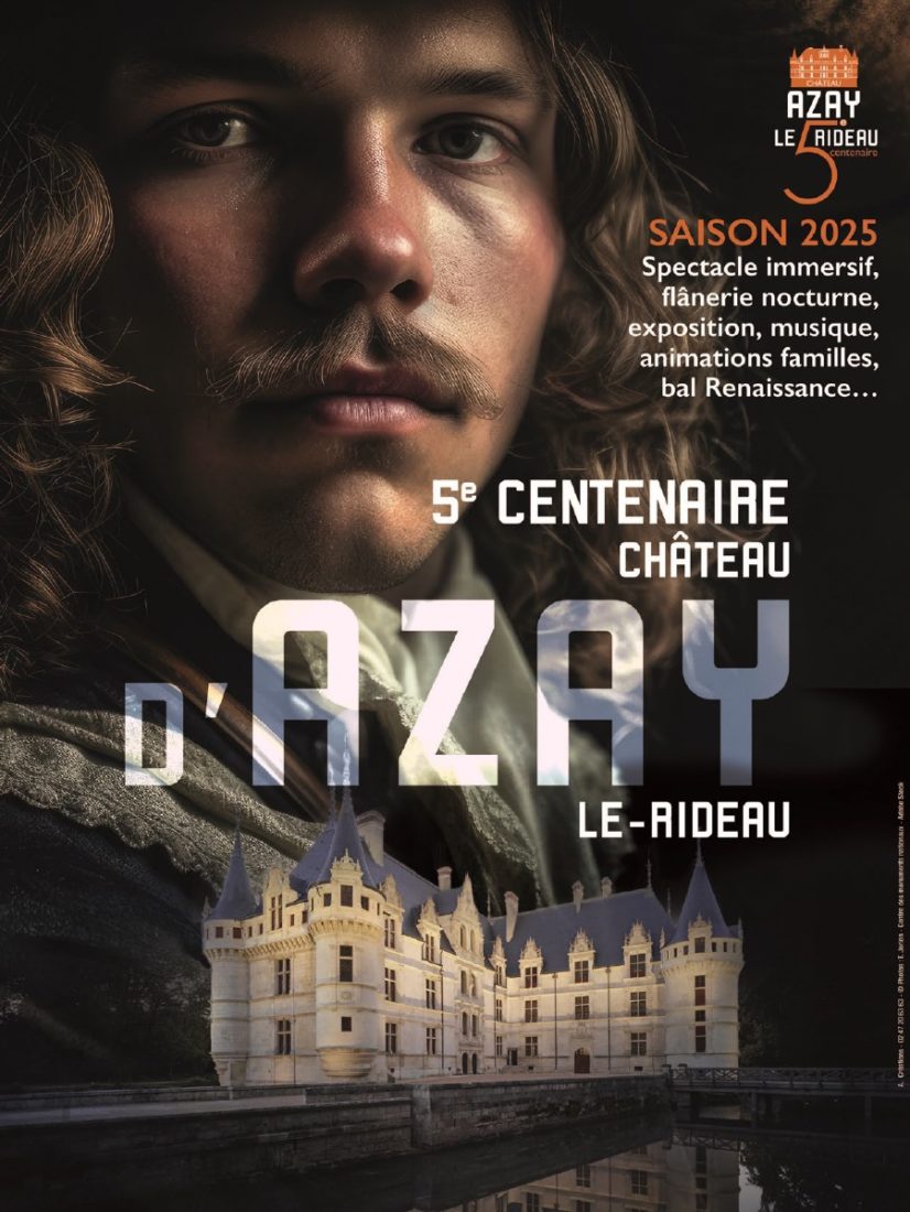 Affiche 5e centenaire Azay-le-Rideau