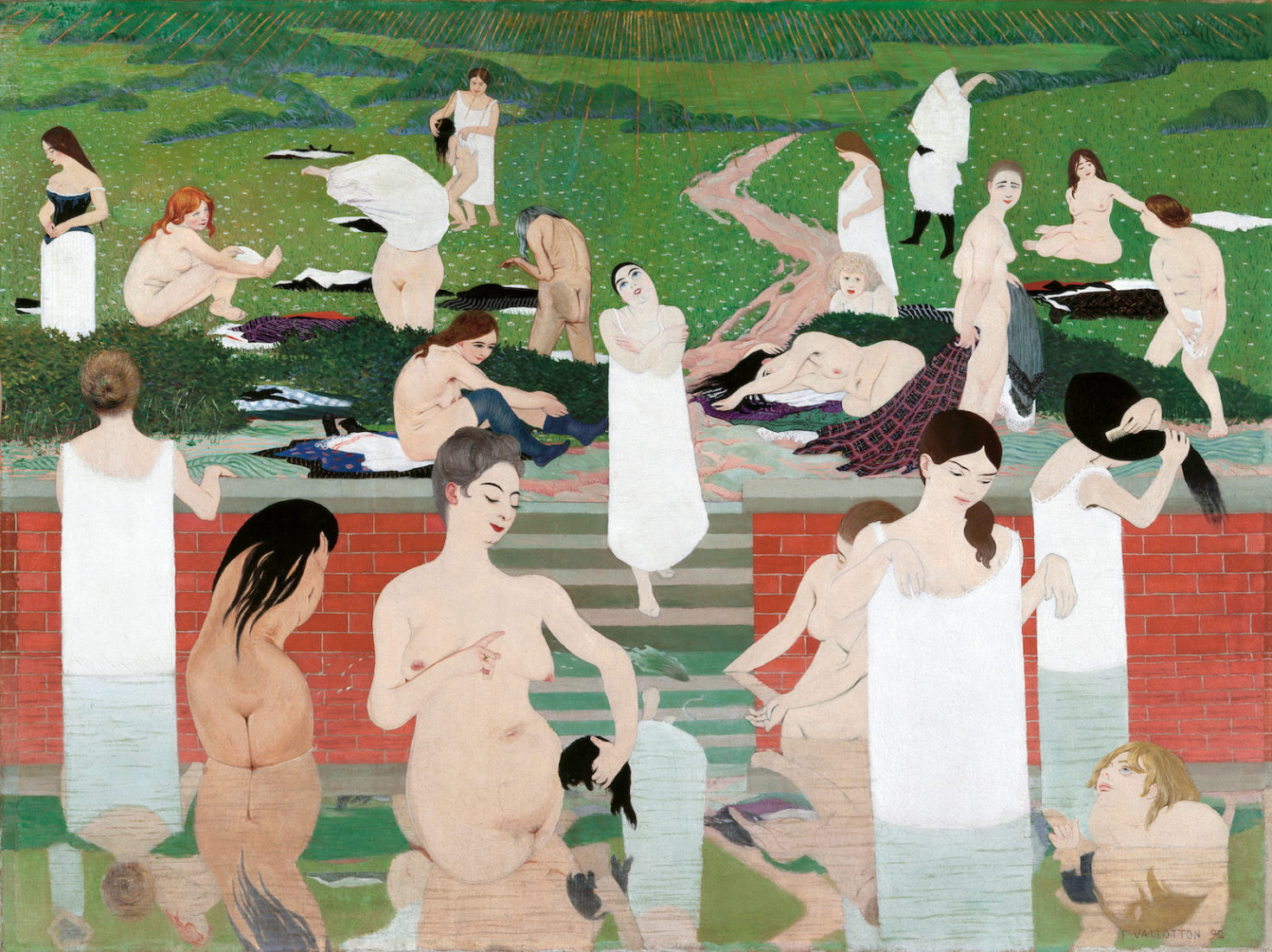 Félix Vallotton Le bain au soir d’été,