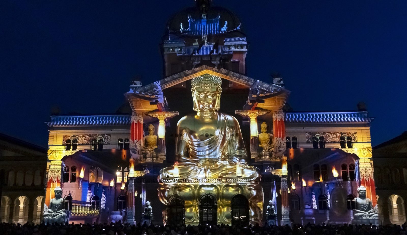 Bundesplatz 2025 avec un bouddah