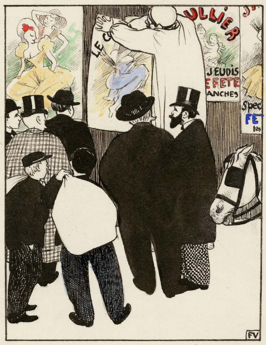 Félix Vallotton L’affichage moderne
Dessin pour Les Rassemblements