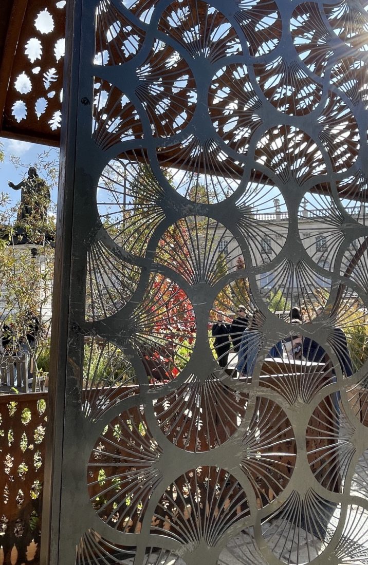 Jardin Éphémère Nancy 2025 motifs ginkgo