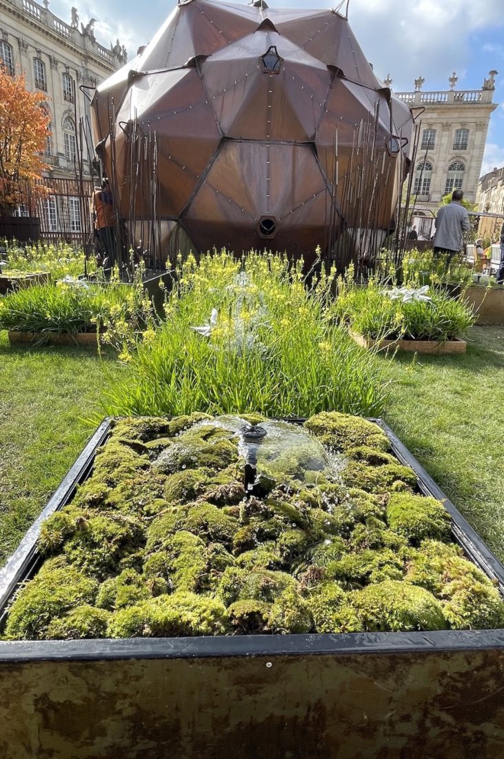 Jardin Éphémère Nancy 2025 petit jet d'eau