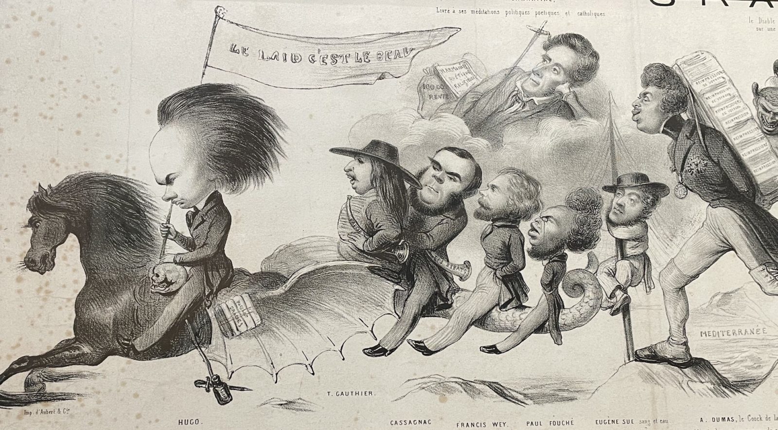 Caricature de Victor Hugo