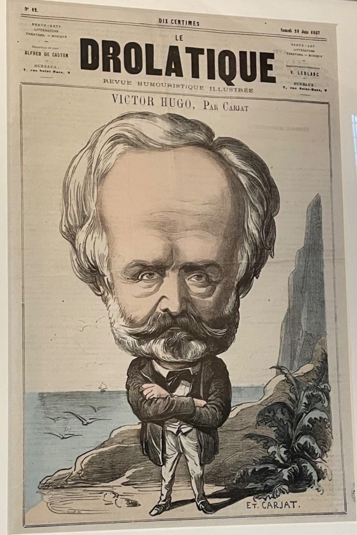 Victor Hugo Caricature par Carjat, 