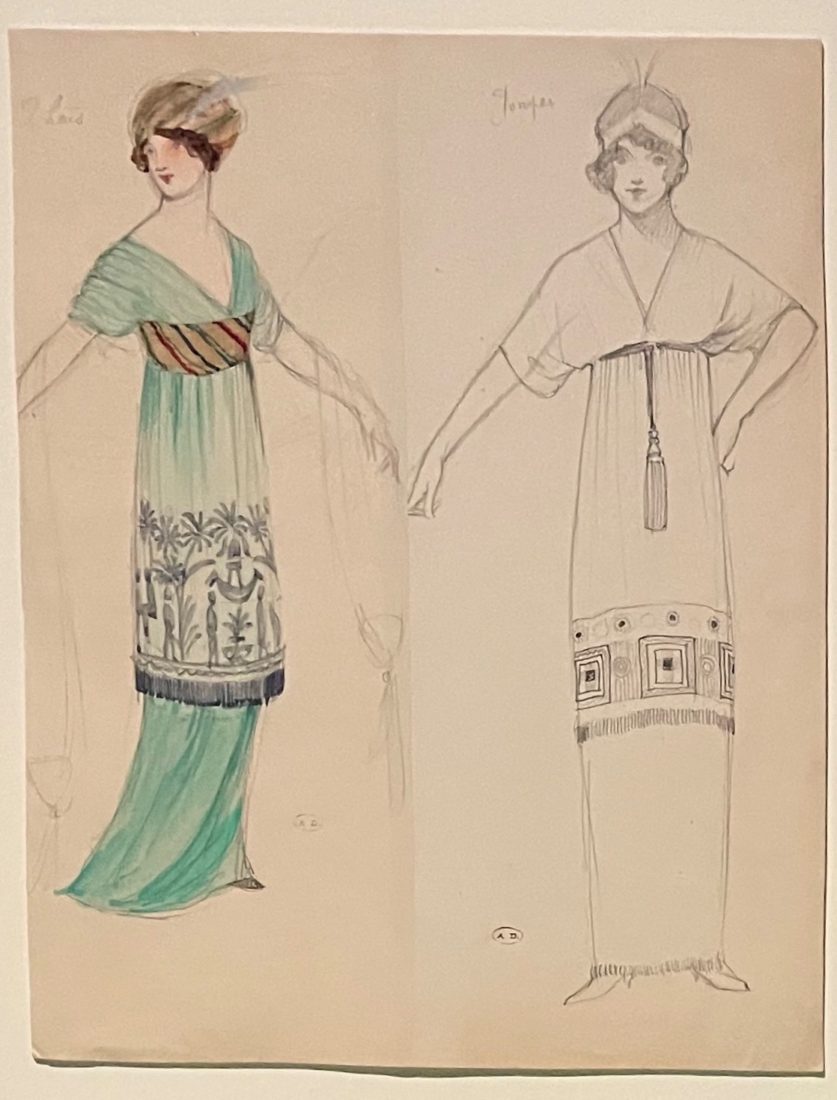 Victor Lhuer. 
Modèles de robes pour Paul Poiret, 