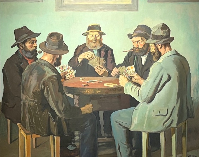 Albert Nyffeler (1883-1969) Les joueurs de jass aux carte de tarot