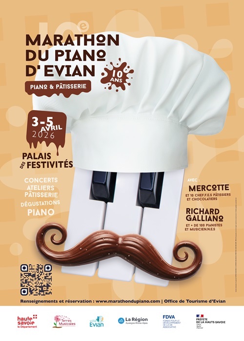 Affiche Marathon du piano d'Évian 2026