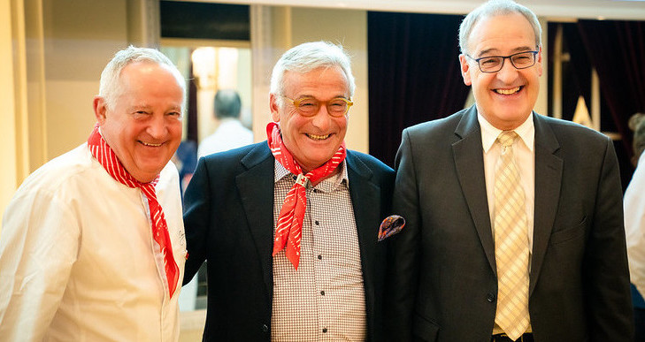 Mérite Culinaire Suisse Edgard Bovier, Claude Frôté, Guy Parmelin