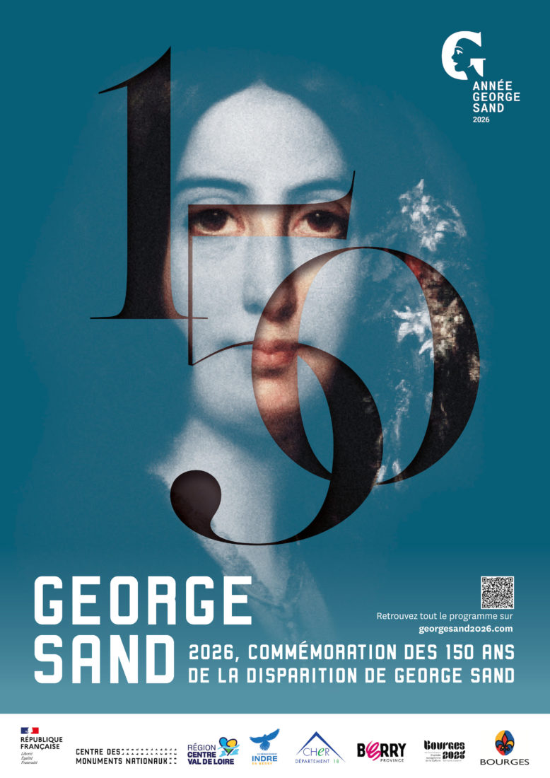 Affiche George Sand commémoration 2026