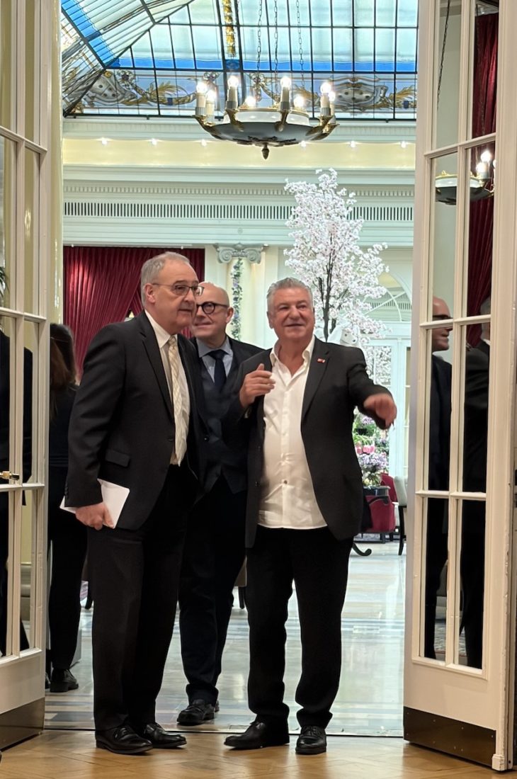 Mérite Culinaire Suisse  Guy Parmelin et Joseph Zisyadis 