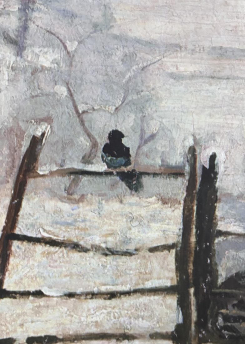 Imagine Monet La Pie, entre 1868 et 1869 (détail)