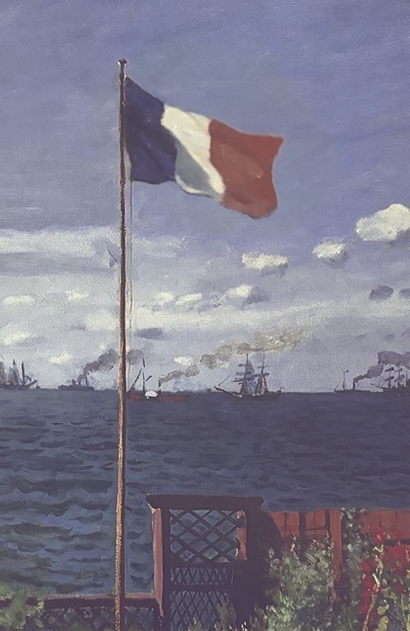 Monet - détail : Terrasse à Sainte-Adresse, 1867