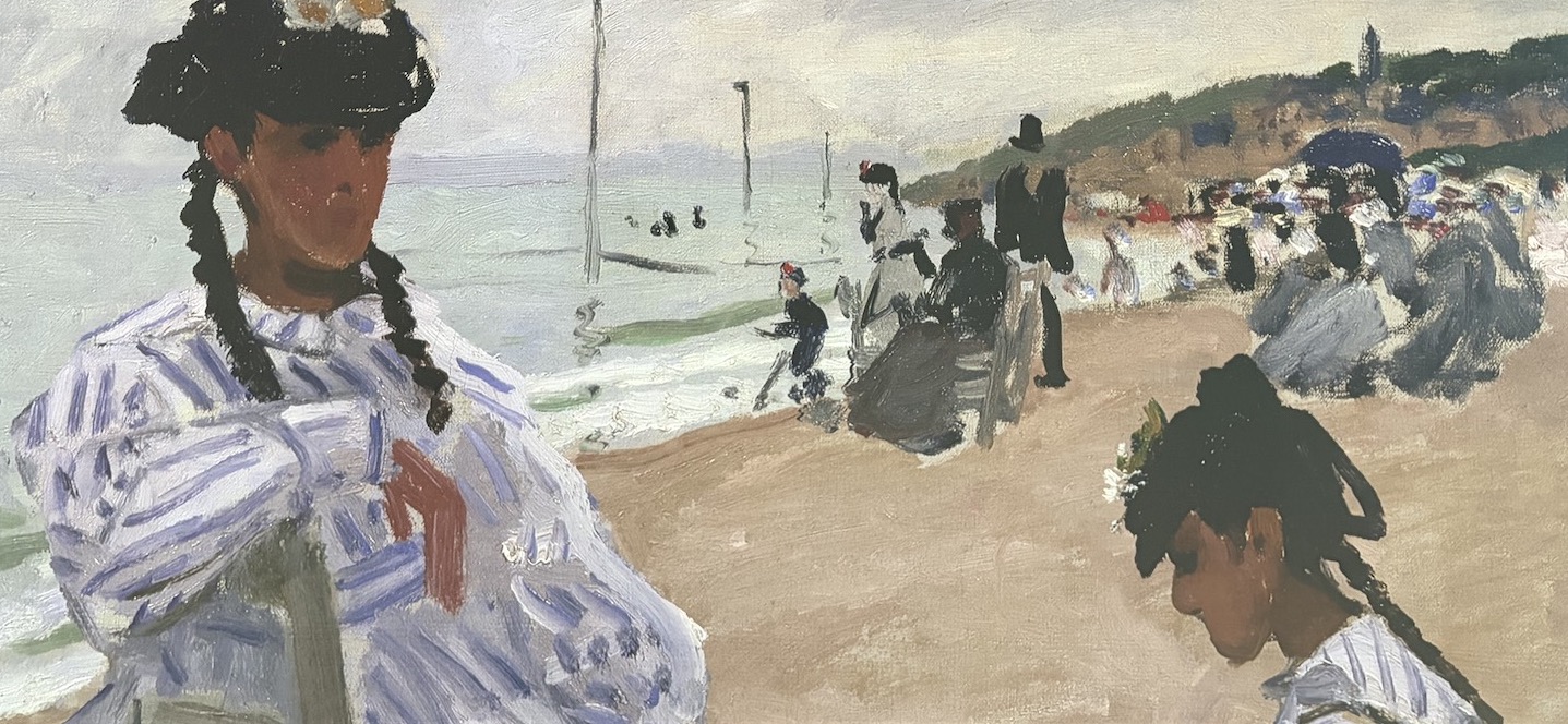 Imagine Monet La plage de Trouville