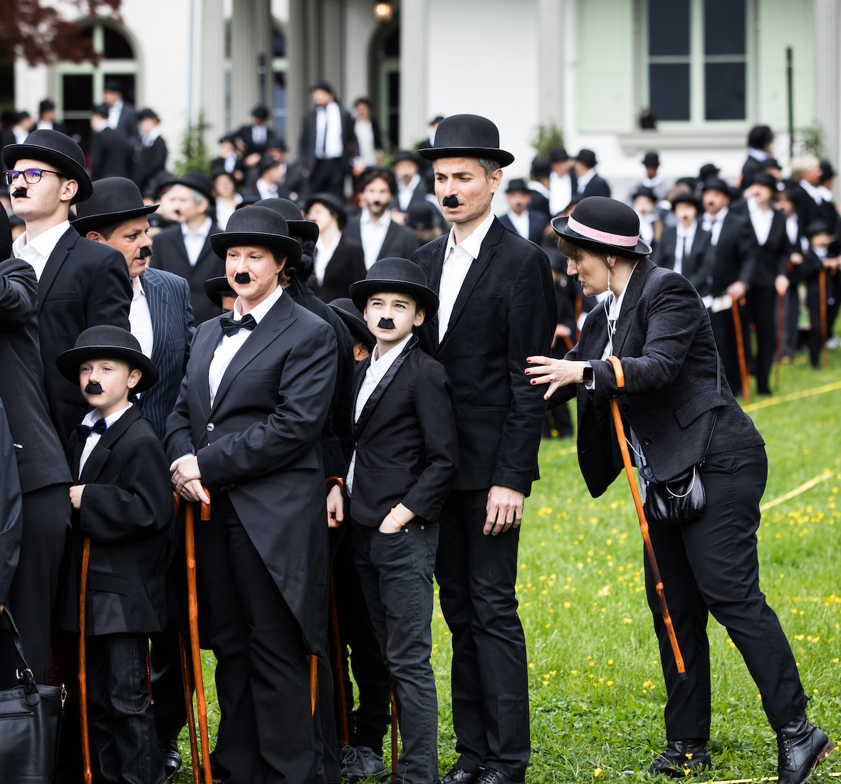 Chaplin's Word visiteurs en Charlots