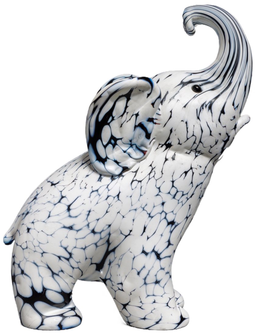 mudac Lausanne collection Pierre Rosenberg élpéhant à traits blancs